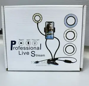 Professional Live Streaming Ring Light With Phone Holder