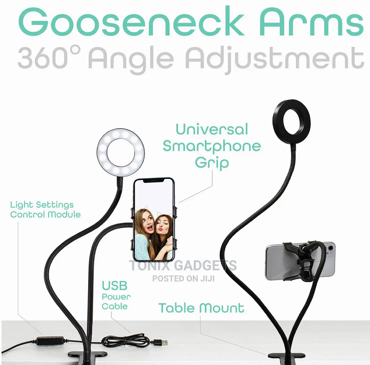 Professional Live Streaming Ring Light With Phone Holder