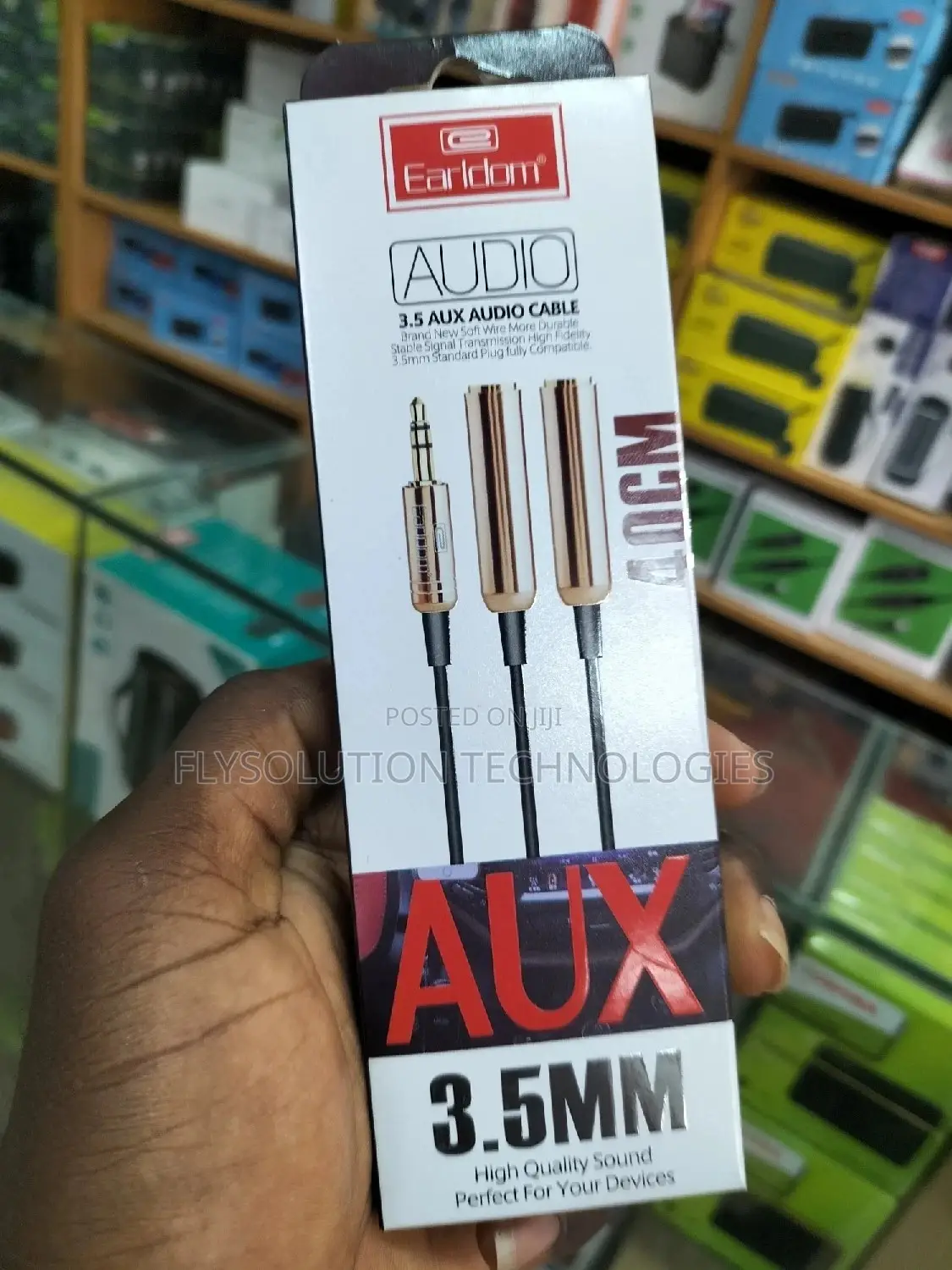 3.5mm Auxiliary Audio Aux Cable Splitter