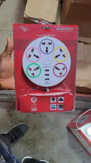 Itel Ext Socket With 3 Usb for Homes/ Offices/ Companies
