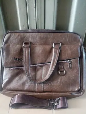 Brown Jeep Leather Office, Laptop and Conference