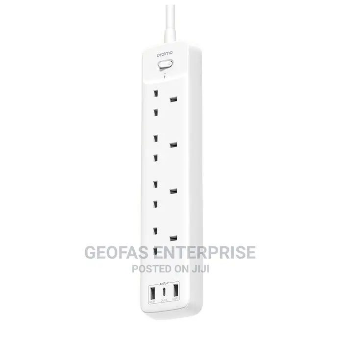Oraimo Powerhub Smart 3 USB Ports UK Extension Socket