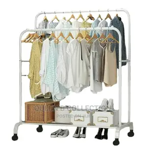 Adjustable Clothes Hanger With Wheel.