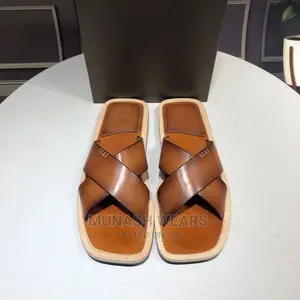 Luxury Berluti Leather Slipers