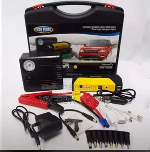 Car Battery Start and Tyre Inflator Emergency Power Supply