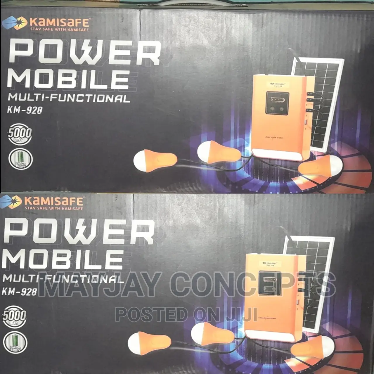 Multifunctional Solar Power Kit Mobile-3bulb and 2-Usb Space
