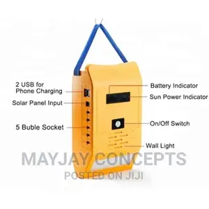 Multifunctional Solar Power Kit Mobile-3bulb and 2-Usb Space