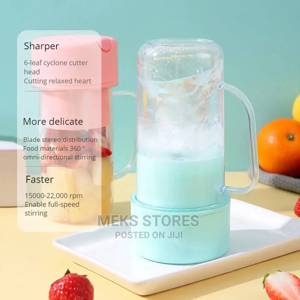 Rechargeable Smoothie Blender With Straw