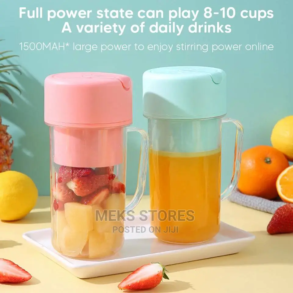 Rechargeable Smoothie Blender With Straw