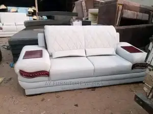 Luxury 7 Seater Living Room Fabric Made Royal Sofa Chair.