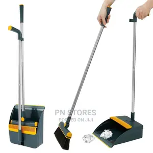 Brush Broom and Foldable Dustpan Parker
