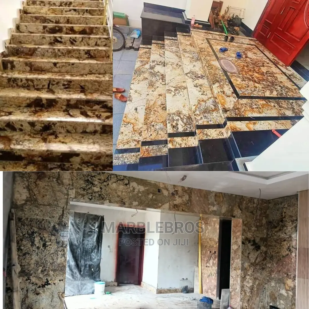 MB8, Gold Marble Stone Finishing. Alaskagold