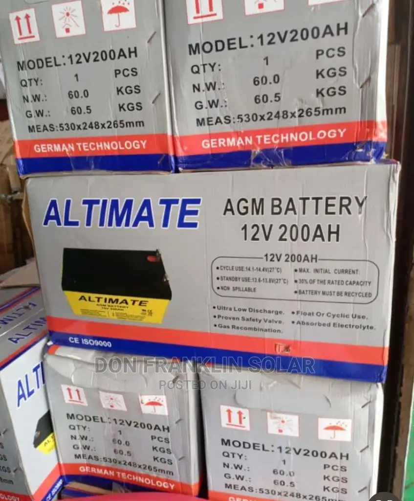200ah Altimate AGM Solar Battery