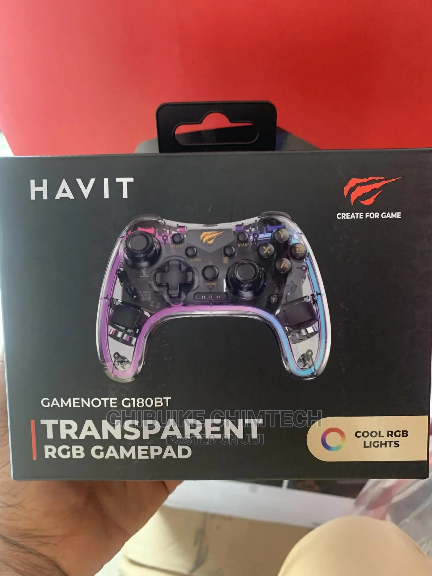 Havit Wireless Bluetooth Transparent Game Pad RGB