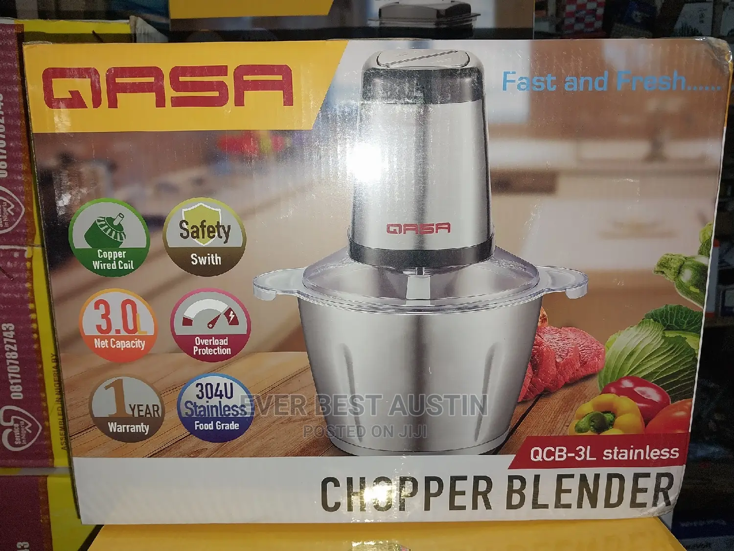 Qasa Chopper 3litres Blender