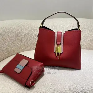 Ladies Bucket Like 2 in 1 Leather Handbag