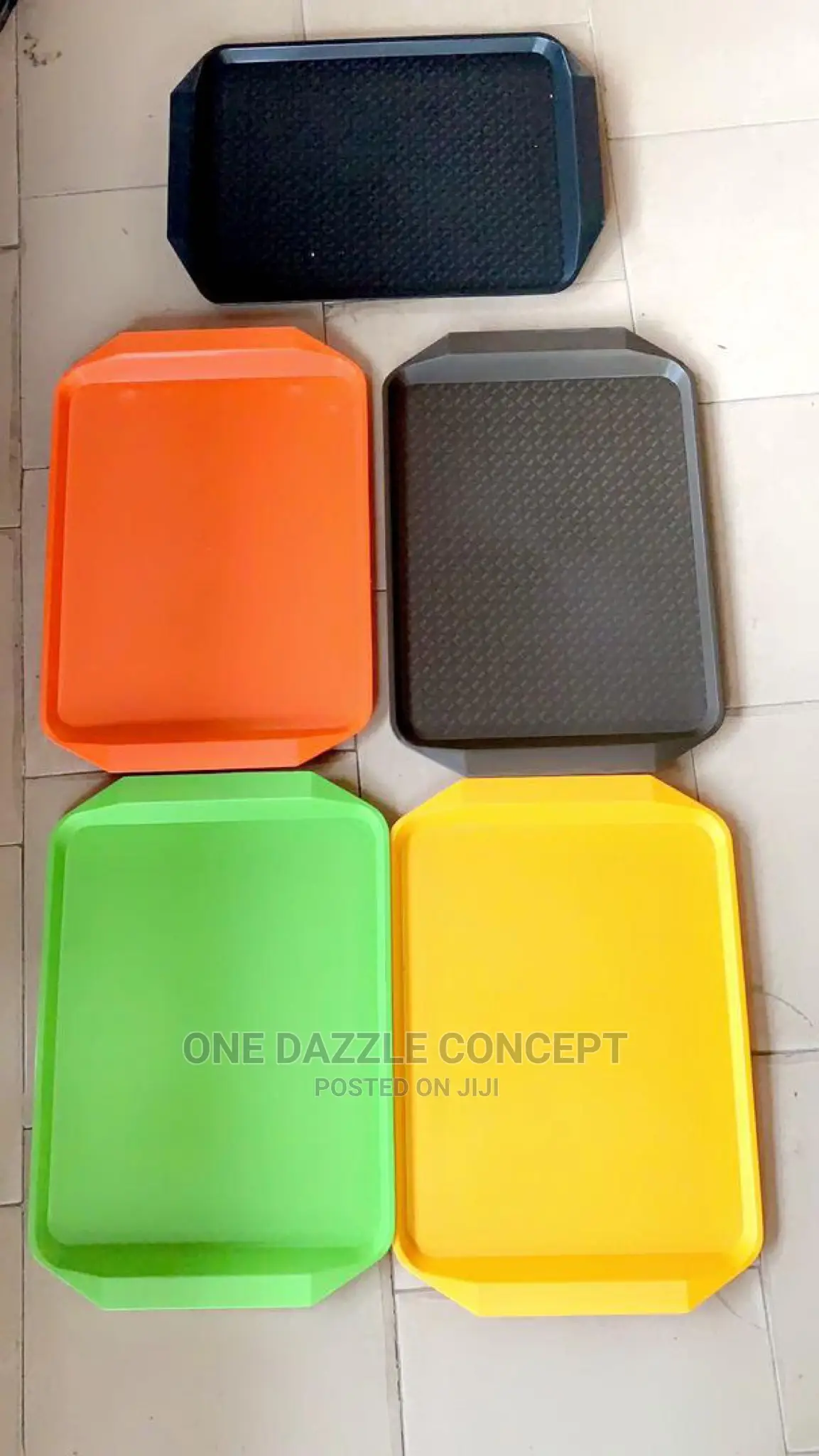 Plastic Colored Trays