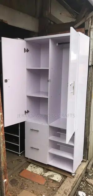 32 Inches White Wardrobe