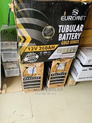 Euronet Solar Tubular Battery 260ah 12V