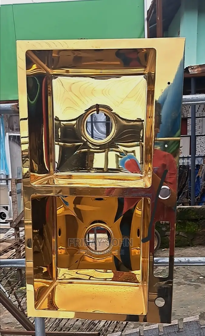 Mirror Gold Bouble Sink