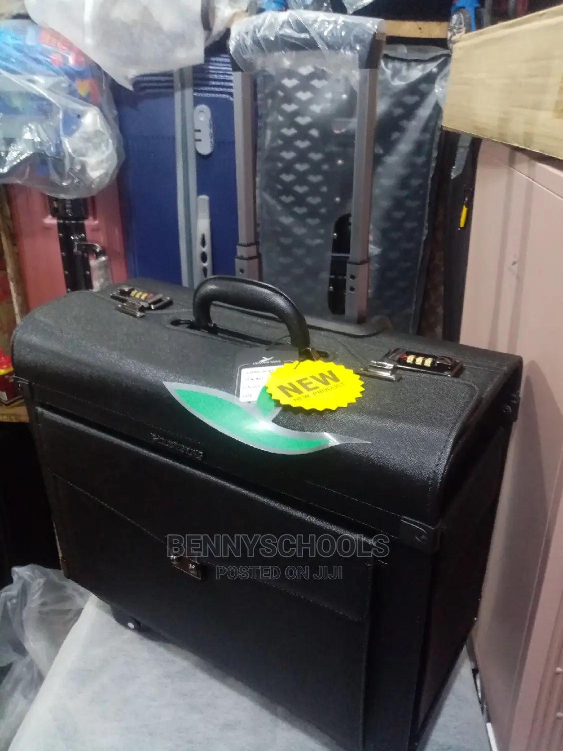 Leaves King Leather Briefcase Pilot Bag
