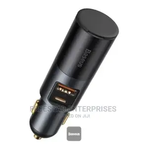 Baseus 120W Car Charger With Cigarette Lighter Expansion.