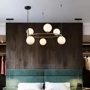 Nordic White Glass Chandelier