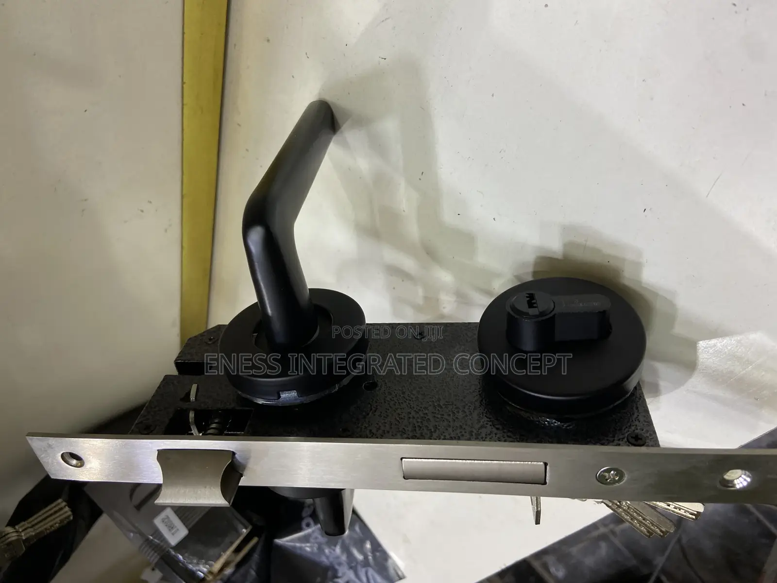 Black Coated Lock Set