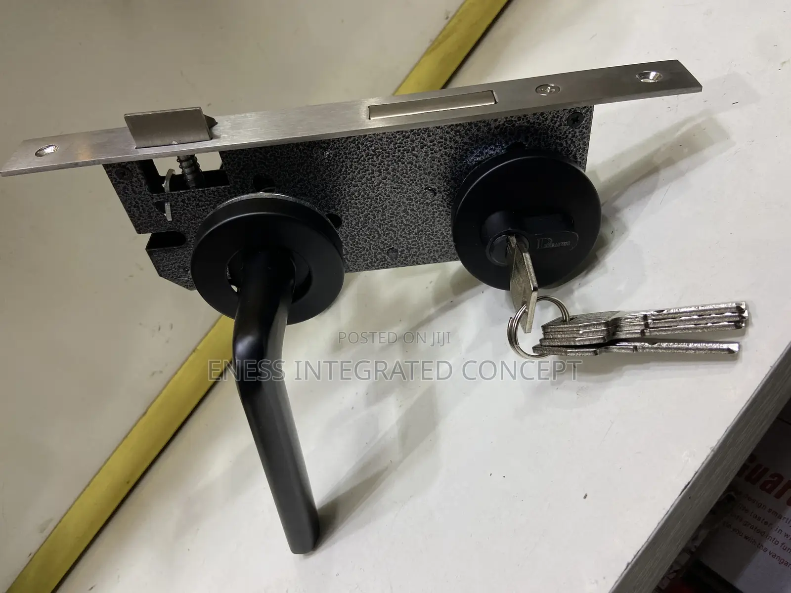 Black Coated Lock Set