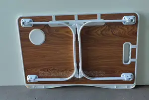 Foldable Over the Bed Laptop Table With Drawer and Cup Hole