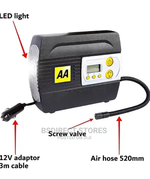 AA 12V Digital Tyre Inflator- Vehicles, Inflatables Bicycles