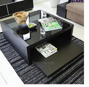 Executive Glass Top Center Table