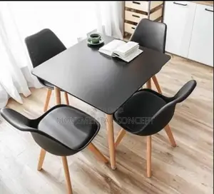4 Seater Black Mini Dinning Table