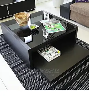 Executive Glass Top Center Table
