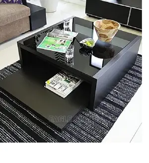 Executive Glass Top Center Table