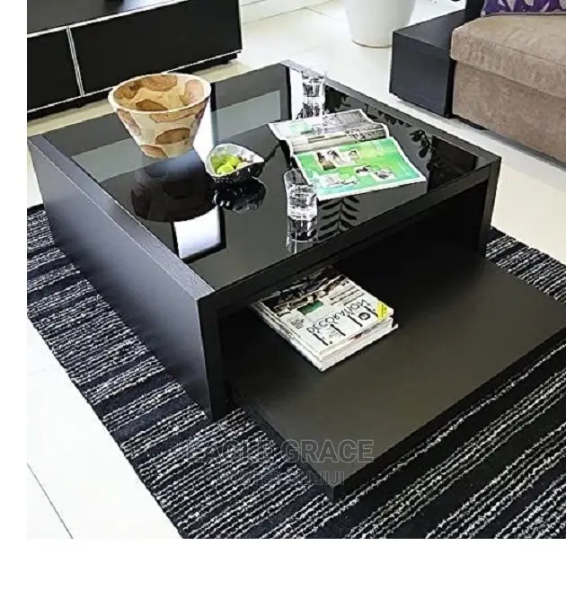 Executive Glass Top Center Table
