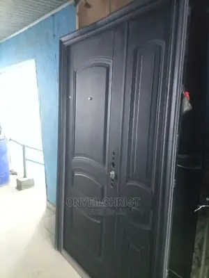 4x7ft Steel Door Black