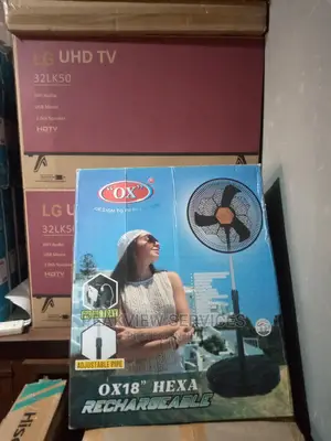 Classic OX'' Hexa RF-1618 Rechargeable Standing Fan
