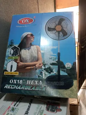 Durable-Blade OX'' Hexa RF-1618 Rechargeable Standing Fan
