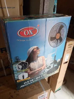 Adjustable OX'' Hexa RF-1618 Rechargeable Standing Fan