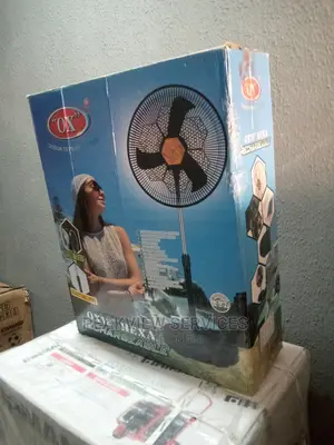 Sleek-Elegant OX 18'' Hexa RF-1618 Rechargeable Standing Fan
