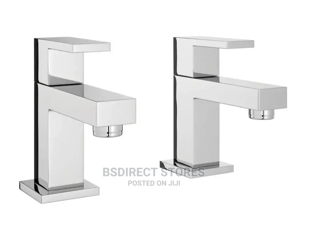 Wickes Kubic Chrome Ultra Modern Rectangular Basin Taps