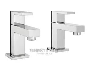 Wickes Kubic Chrome Ultra Modern Rectangular Basin Taps
