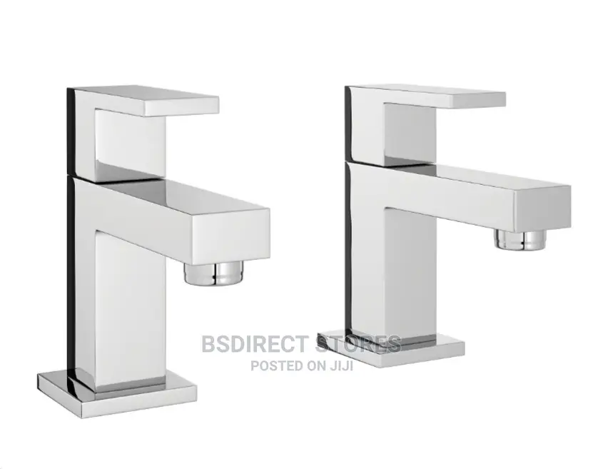 Wickes Kubic Chrome Ultra Modern Rectangular Basin Taps