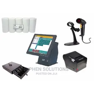 Photo - POS Kit C - 15” Touchscreen + Software + Receipt Printer + Scanner