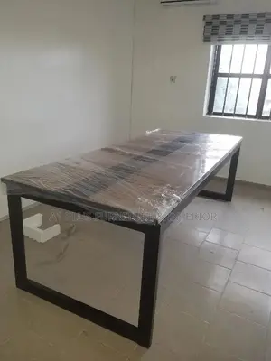 10 Seater Conference Table With Metal Leg and Cable Lead