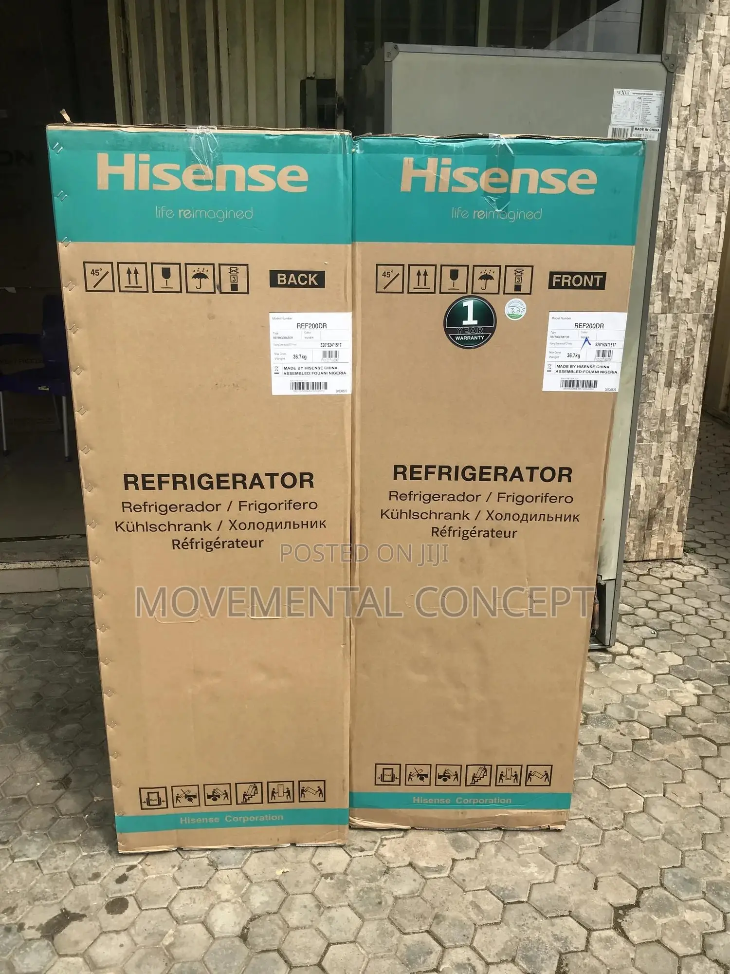 Hisense Standing Refrigerator Model REF200DR Capacity 154L