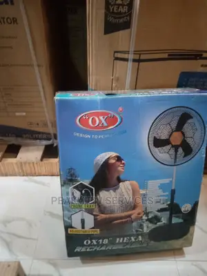 Brand-New OX 18'' Hexa RF-1618 Affordable Rechargeable Fan
