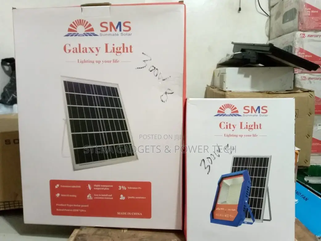 SMS Light (Basic With 2 Solar Panel)