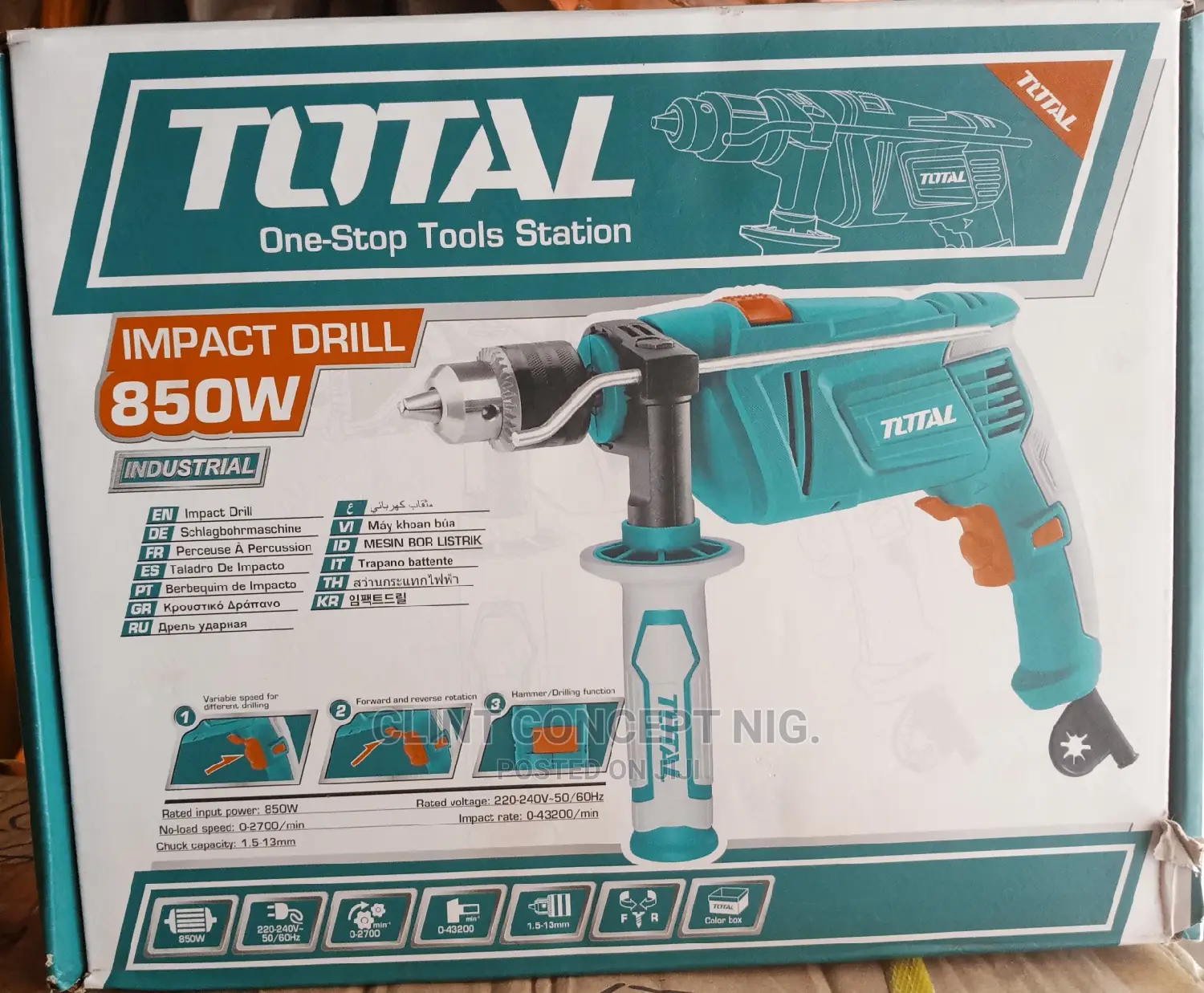 Industrial Total Impact Drill 810w